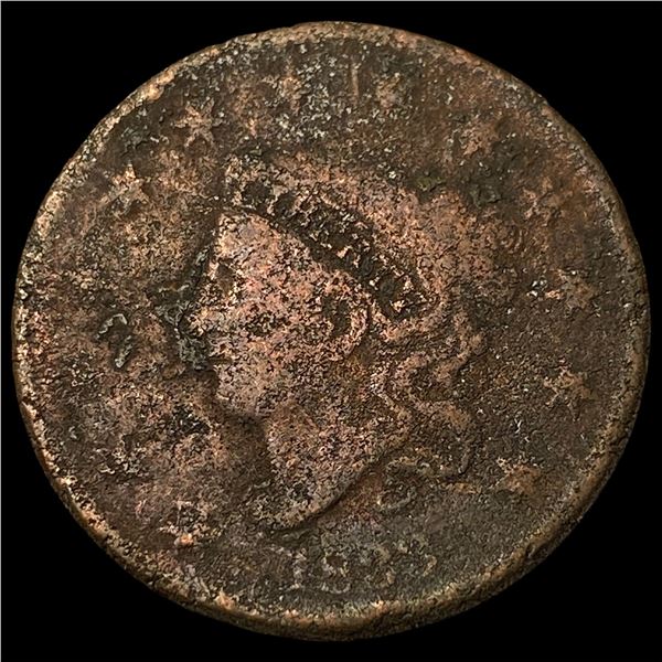 1833 Coronet Head Large Cent NICELY CIRCULATED