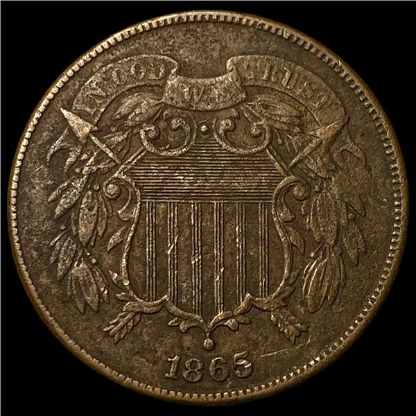 1865 Two-Cent Piece HIGH GRADE