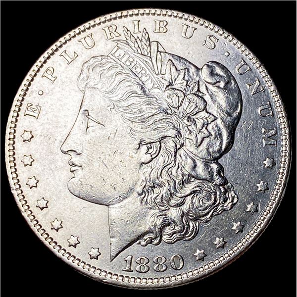 1880-O Micro O Silver Morgan Dollar CLOSELY UNCIRCULATED