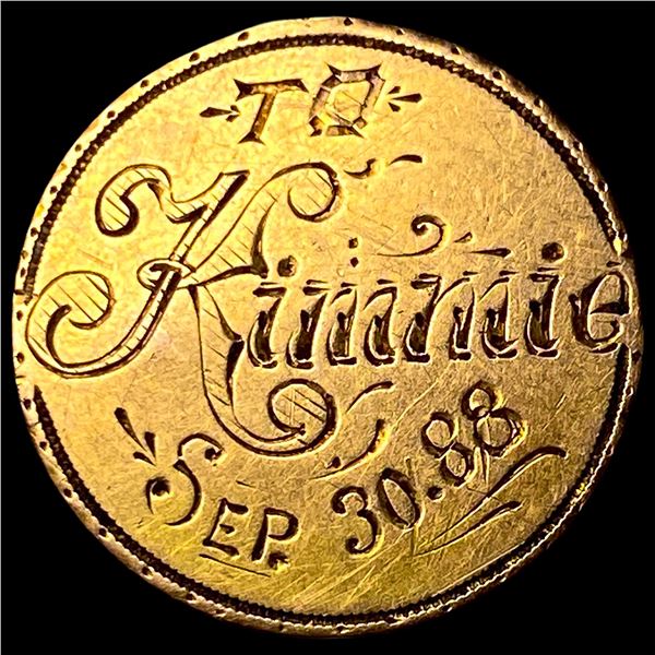 $2.5 Gold Love Token HIGH GRADE