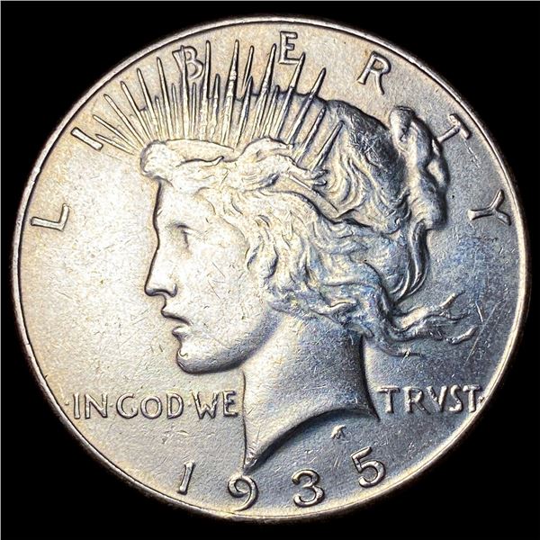 1935 Silver Peace Dollar CLOSELY UNCIRCULATED