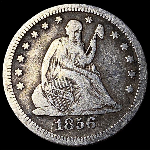 1856 Silver Seated Liberty Quarter LIGHTLY CIRCULATED
