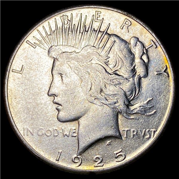 1925-S Silver Peace Dollar NEARLY  UNCIRCULATED