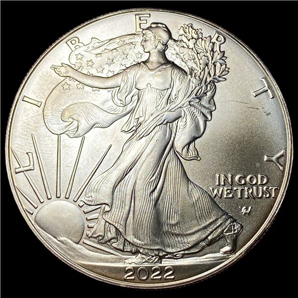 2022 1oz Silver American Eagle $1 SUPERB GEM BU