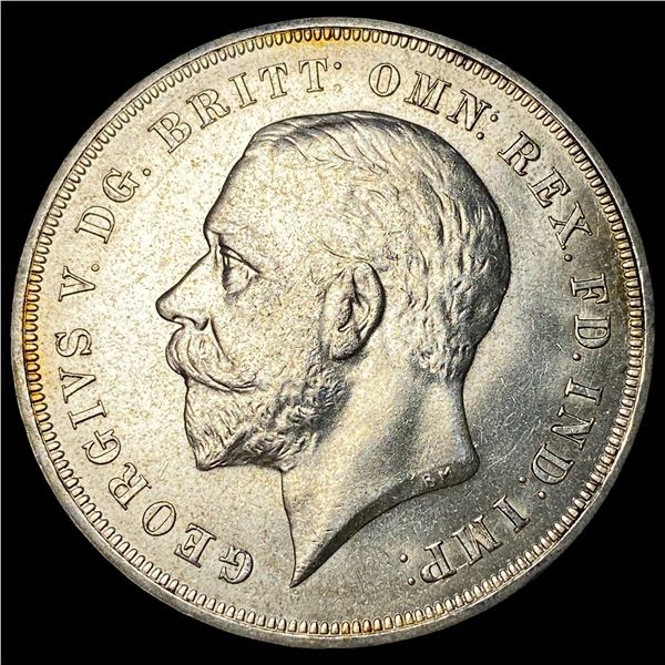 1935 Silver Crown Great Britain SUPERB GEM BU