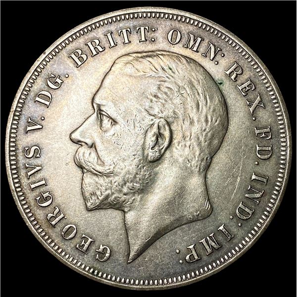 1935 Silver Crown Great Britain SUPERB GEM BU