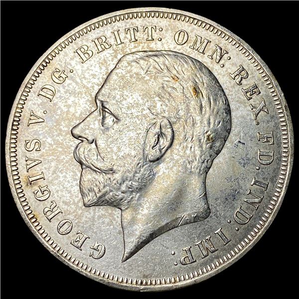 1935 Silver Crown Great Britain SUPERB GEM BU