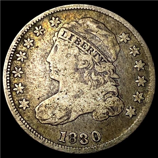 1830 Capped Bust Dime LIGHTLY CIRCULATED