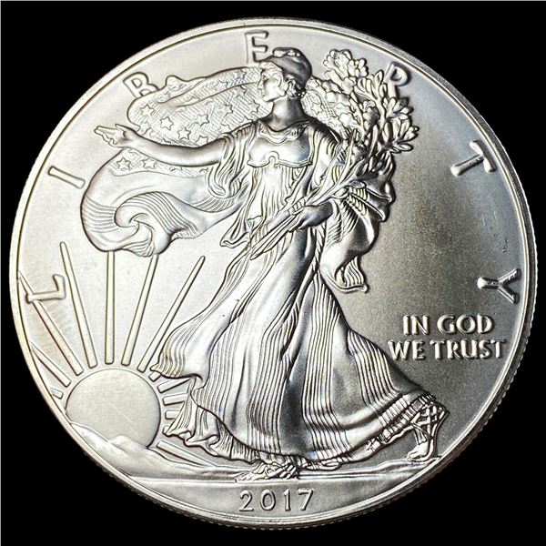 2017 1oz Silver American Eagle $1 SUPERB GEM BU