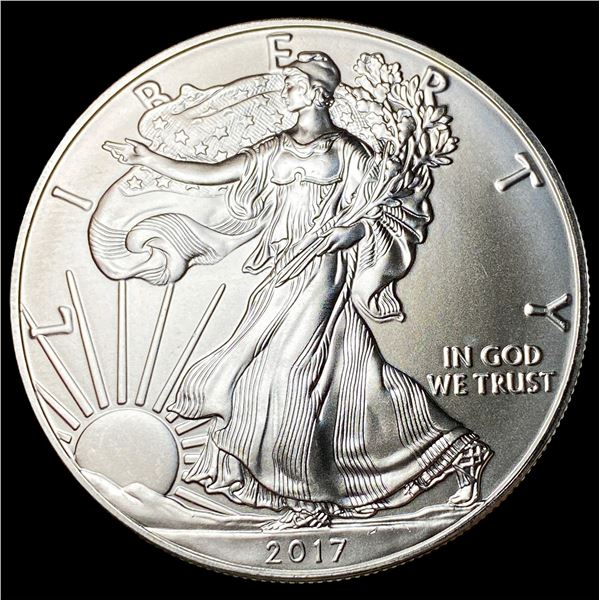 2017 1oz Silver American Eagle $1 SUPERB GEM BU