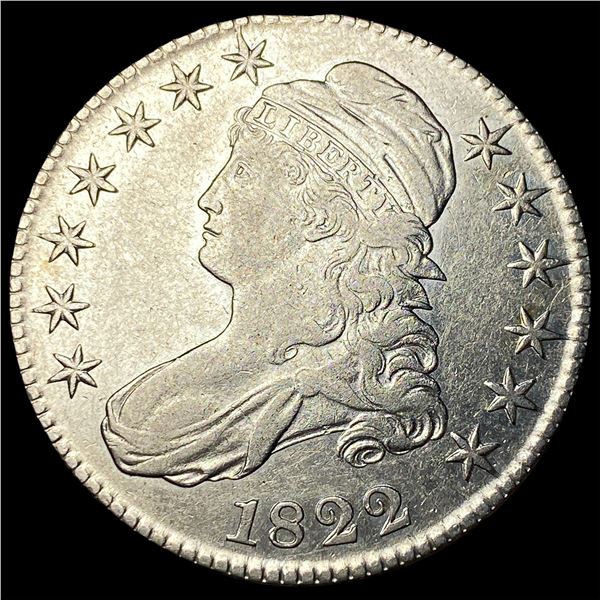 1822 Capped Bust Half Dollar NEARLY  UNCIRCULATED