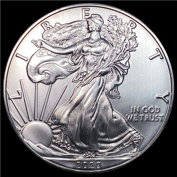 2020 1oz Silver American Eagle $1 SUPERB GEM BU