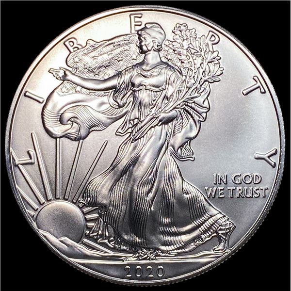 2020 1oz Silver American Eagle $1 SUPERB GEM BU