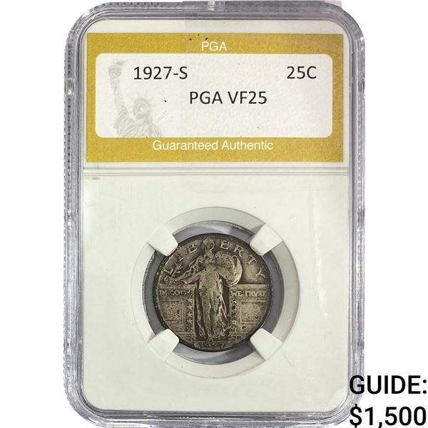 1927-S Standing Liberty Quarter PGA VF25