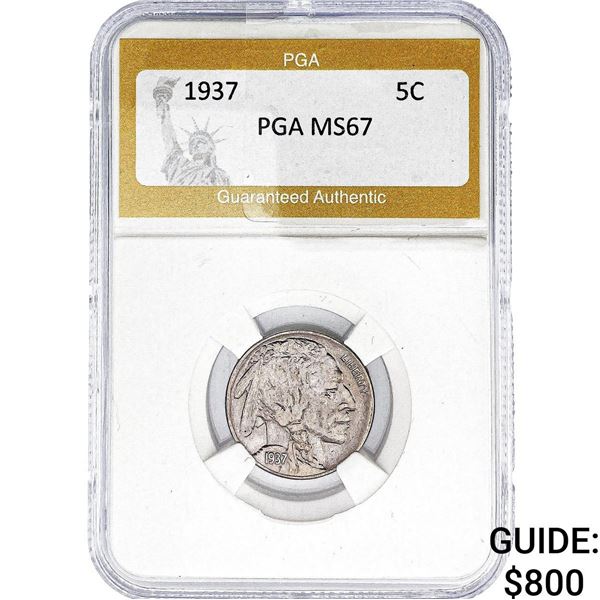 1937 Buffalo Nickel PGA MS67
