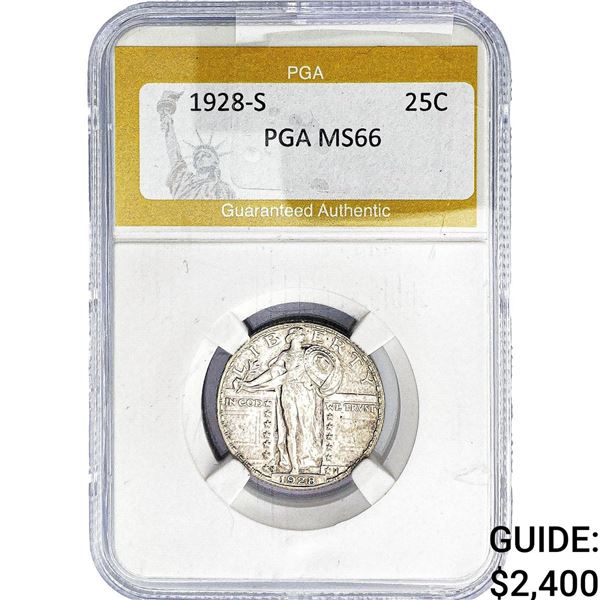 1928-S Standing Liberty Quarter PGA MS66