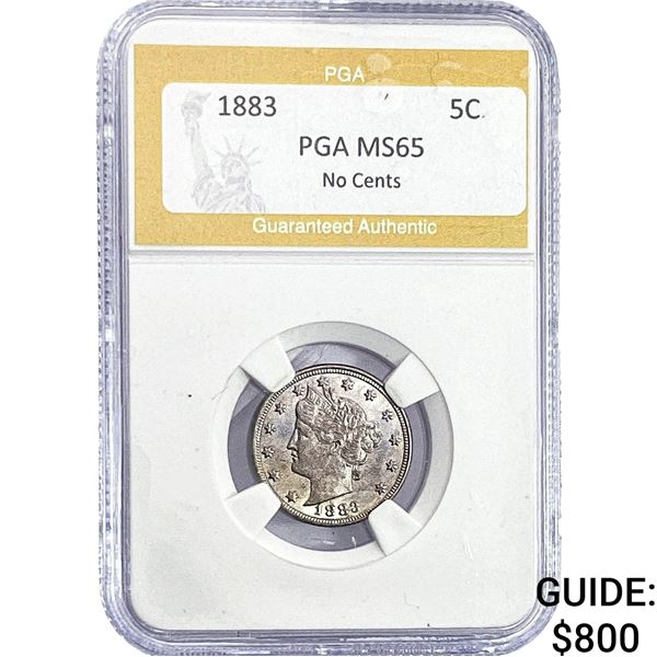 1883 Liberty Victory Nickel PGA MS65 No Cents