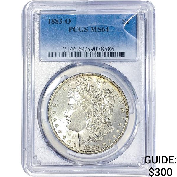 1883-O Morgan Silver Dollar PCGS MS64