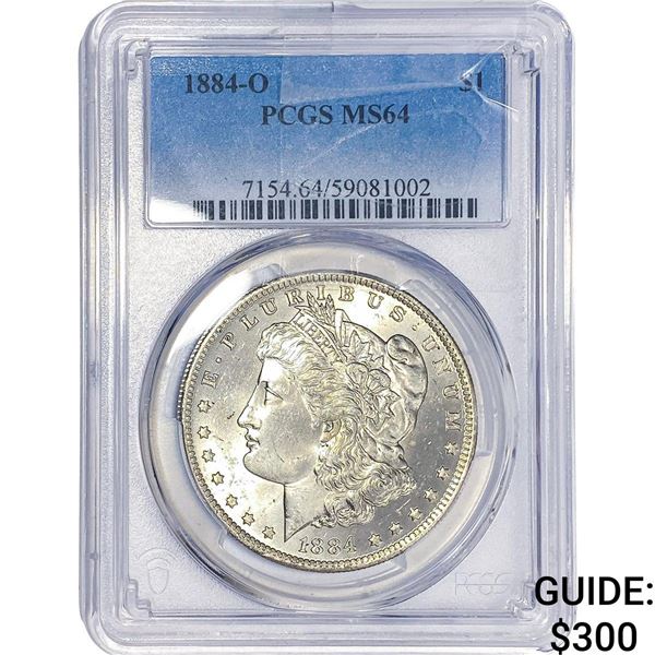1884-O Morgan Silver Dollar PCGS MS64