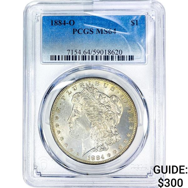 1884-O Morgan Silver Dollar PCGS MS64