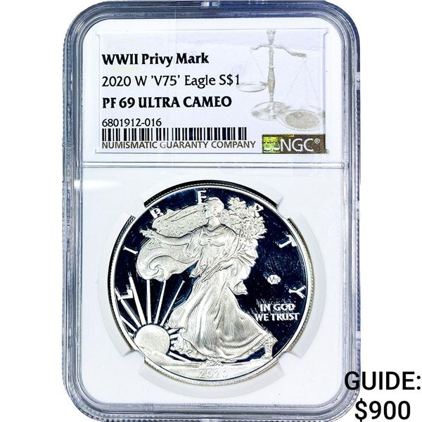2020-W Silver Eagle NGC PF69 Ultra Cameo