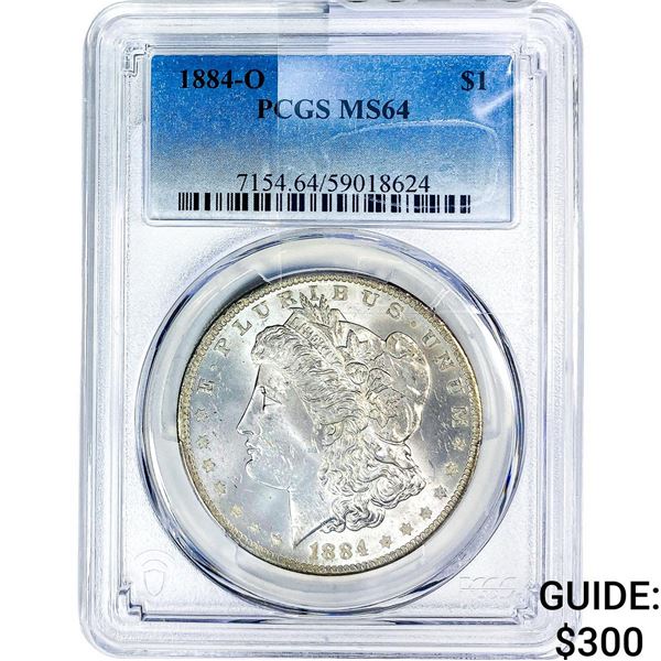 1884-O Morgan Silver Dollar PCGS MS64