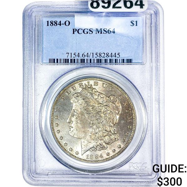 1884-O Morgan Silver Dollar PCGS MS64