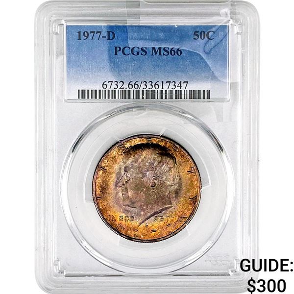 1977-D Kennedy Half Dollar PCGS MS66