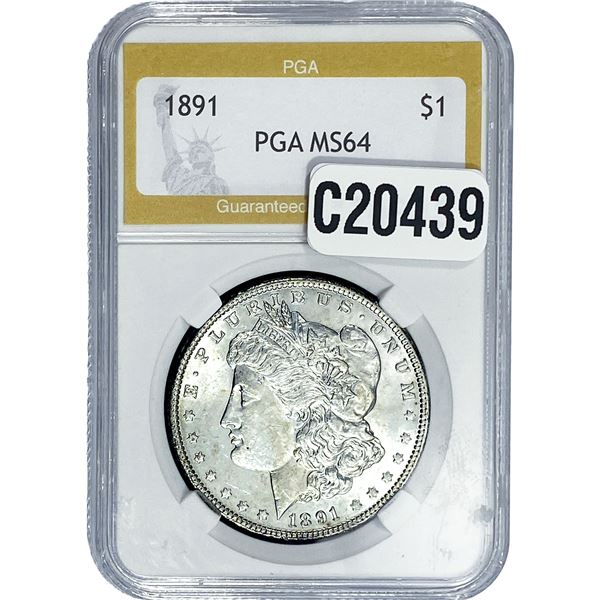 1891 Morgan Silver Dollar PGA MS64