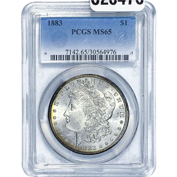 1883 Morgan Silver Dollar PCGS MS65