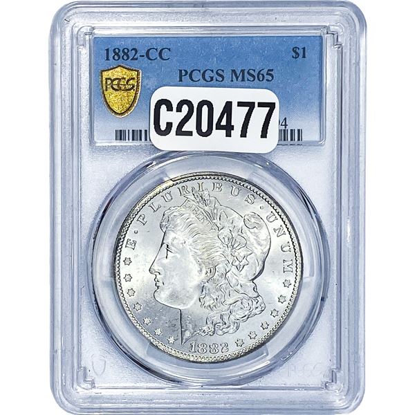 1882-CC Morgan Silver Dollar PCGS MS65