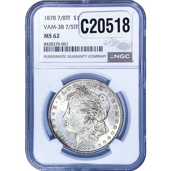 1878 7/8TF Morgan Silver Dollar