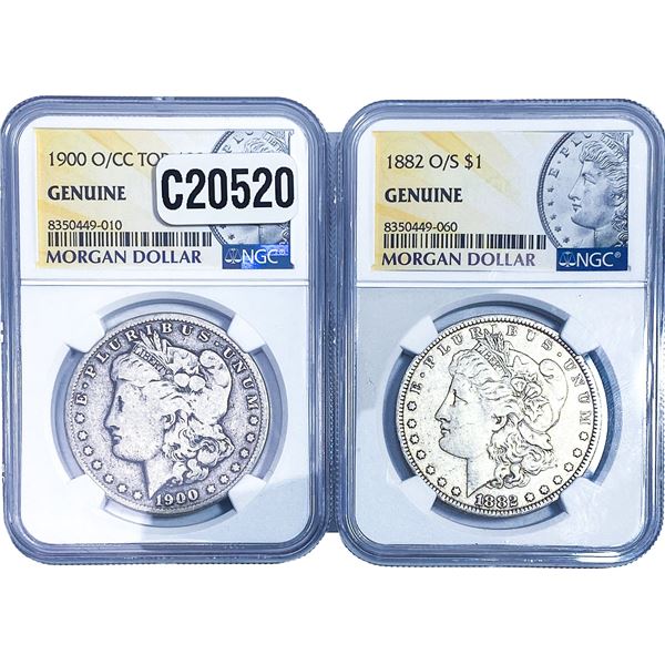 [2] 1900-O/CC, 1882-O/S Morgan Silver Dollar