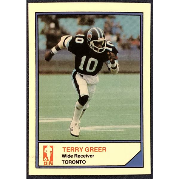1984 JOGO CFL TERRY GREER (HOF)