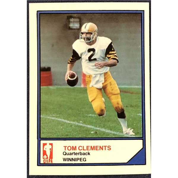 1984 JOGO CFL TOM CLEMENTS (HOF)