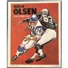 Image 1 : 1970 TOPPS FOOTBALL POSTER - MERLIN OLSEN (HOF)
