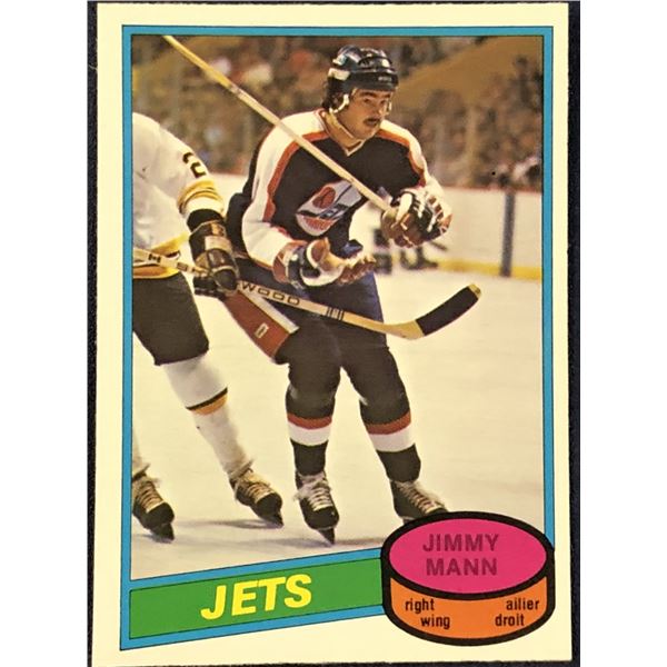 1980-81 O-PEE-CHEE JIMMY MANN ROOKIE CARD