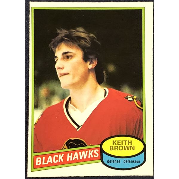 1980-81 O-PEE-CHEE KEITH BROWN ROOKIE CARD