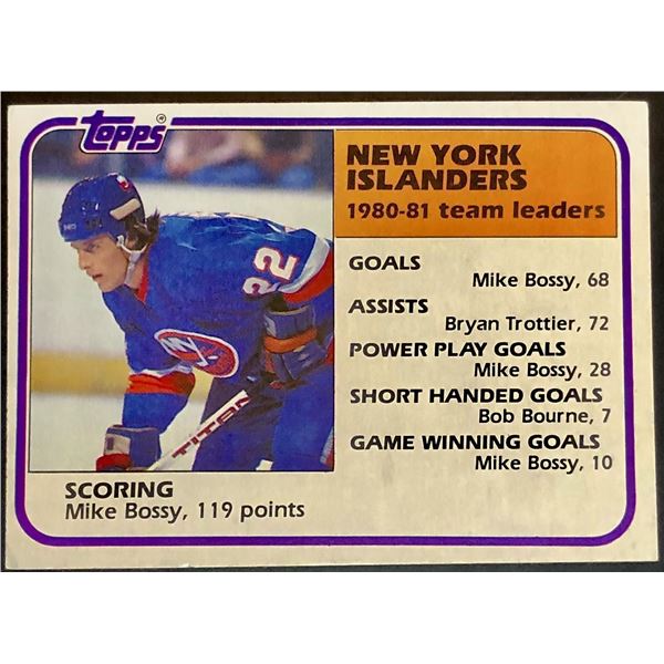 1981-82 TOPPS MIKE BOSSY (HOF)