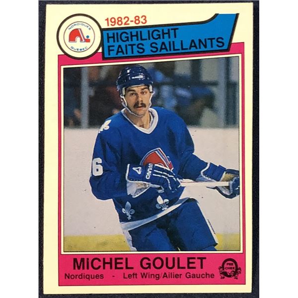 1983-84 O-PEE-CHEE MICHEL GOULET (HOF)