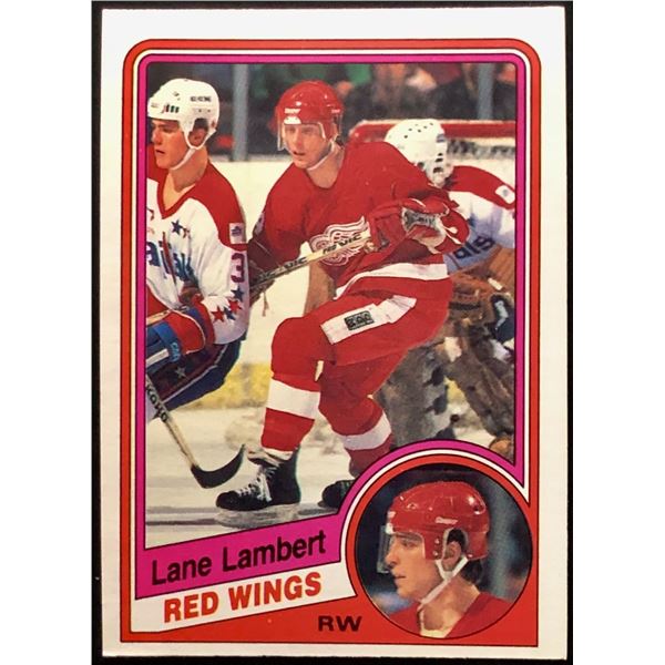 1984-85 O-PEE-CHEE LANE LAMBERT ROOKIE CARD