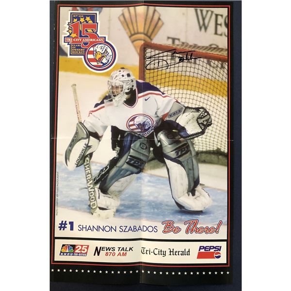 TRI CITY AMERICANS 15TH ANNIVERSARY POSTER - SHANNON SZABADOS SIGNED