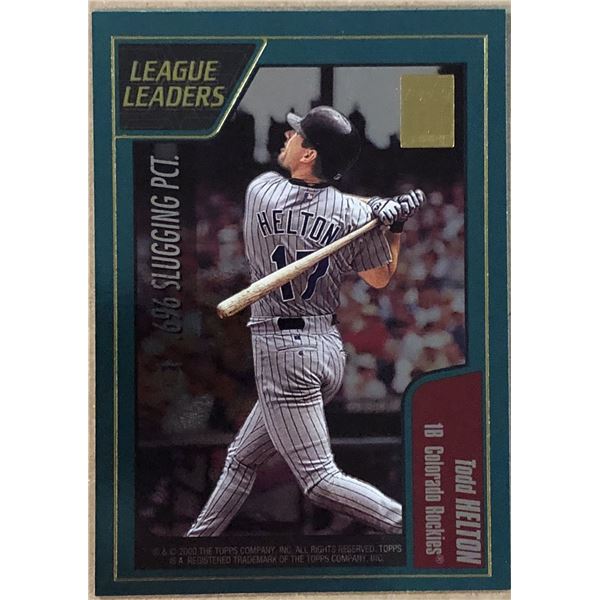 2001 TOPPS TODD HELTON (HOF)