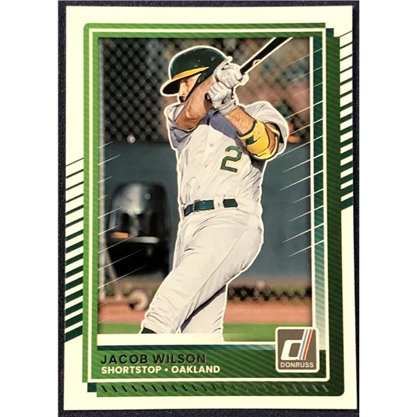 2025 DONRUSS JACOB WILSON ROOKIE CARD