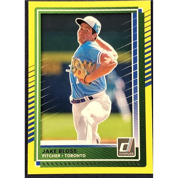 2025 DONRUSS YELLOW PARALLEL JAKE BLOSS ROOKIE CARD