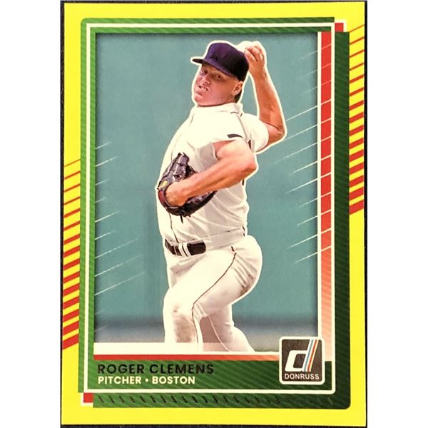 2025 DONRUSS YELLOW PARALLEL ROGER CLEMENS