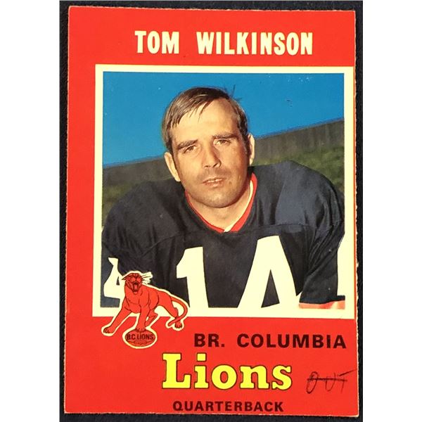 1971 O-PEE-CHEE TOM WILKINSON (HOF)
