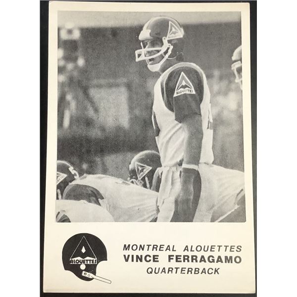 1981 JOGO CFL VINCE FERRAGAMO