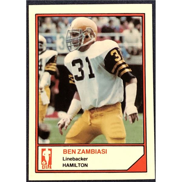 1984 JOGO CFL BEN ZAMBIASI (HOF)