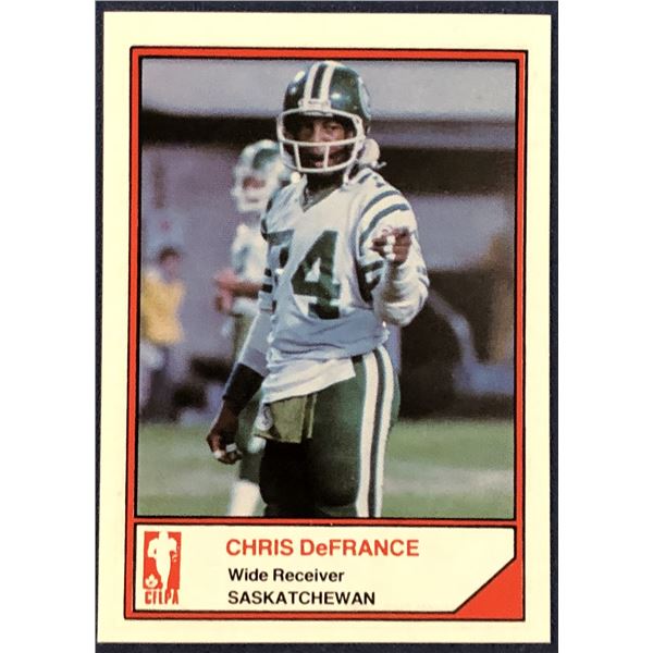1984 JOGO CFL CHRIS DeFRANCE